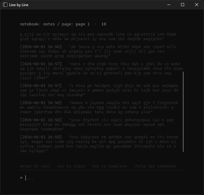 Line by Line preview